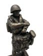 Paratrooper Statue Bronze - Drop Order front