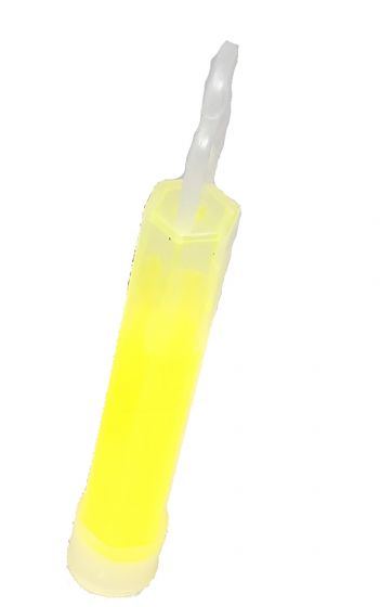 6 Hour 4” Military ChemLight (10cm) Yellow lightstick (Cyalume® Branded)