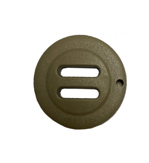 Duraflex Tan 499 Two Slot Button (25mm - 1")