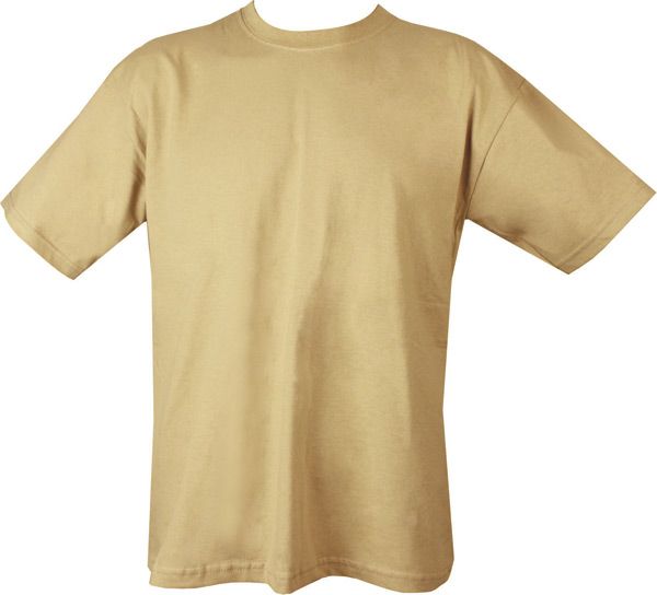 Adults Desert Tan (Sand) Military T-Shirt 