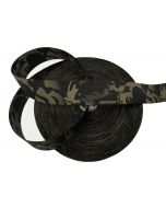 50mm / 2" Double Sided Crye Multicam Black Elastic