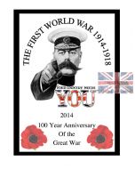 World War 1 Anniversary Poster 100 Year Centenary commemorative Edition 