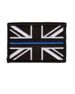 Thin Blue Line Police Union Jack Velcro backed Badge
