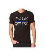 Thin Blue Line - Police - Union Jack T - Shirt