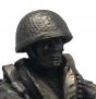 Paratrooper Statue Bronze - Drop Order face