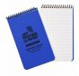76x130mm Top Spiral 50 Page Modestone Waterproof Notepad (3"x5") Blue