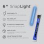 8 Hour 6” SnapLight (15cm) Blue lightstick (Cyalume® Branded) details