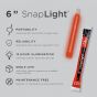 Box of 10 (TEN) 12 Hour 6” SnapLight (15cm) Red lightstick (Cyalume® Branded) details