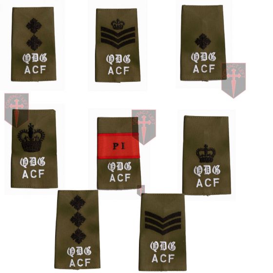 Queens Dragoon Guards ACF Rank Slide Epaulette - (All Ranks)