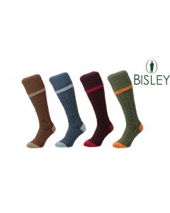 Cable Stripe Shooting Socks by Bisley