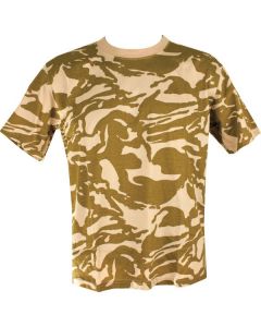 Adults Camouflage T-Shirt British Dessert DPM