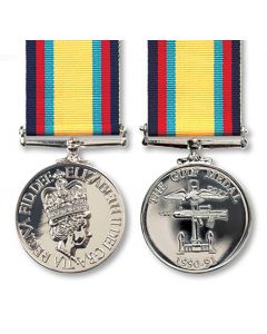 Official The Gulf Medal (1990-91) Miniature Medal + Ribbon