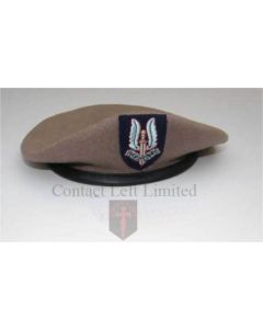 Officers and Other Ranks Special Air Service SAS Beret + Cap Badge (Attached)
