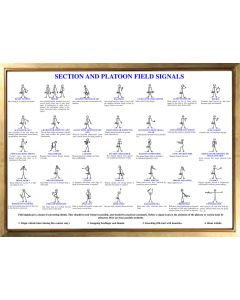 British Military Section and Platoon Hand Signals Poster